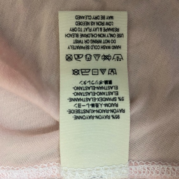 We The Free Uptown Basic T-Shirt Light Pink Ruffle Soft  [033] - Picture 6 of 6